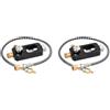 Vjsujehgy 2X Serbatoi per Immersioni Subacquee Set Adattatori Ricarica Adattatore per Bombole Ossigeno Accessori per Immersioni All'Aperto E Tubo Flessibile per Misuratore Pressione
