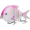 Bassdash SwimPomfret - Esca da nuoto rigida con sfere in acciaio integrate, 9,9 cm, 36,9 g, per pesca al panfish Bluegill, per la pesca di spigole, walleye, luccio