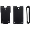 MYIW Kydex Leather Gun Holster e Sheath Belt Clips,Pesante Duty Black Poly Plastic,4 Confezione