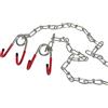Harren Set di 2 ganci da soffitto per bicicletta, con catenella, per riporre e riparare