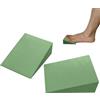 Générique Blocco di da yoga - Coppia verde in schiuma EVA, design a prova di olio, rampa di altezza professionale, strumento di supporto per allungare polpacci, tavola inclinata per ginocchiere |