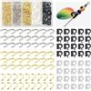 JOGFFDE Kit da pesca con forcella, 210 pezzi, facile da rotare, con lame a cambio rapido, forcella, forcella, piegato, cucchiaio, spinnerbait parti per cingolati, imbracatura, spinner, accessori per la