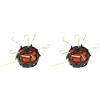 Vjsujehgy 2X Gabbia per Esche da Pesca con da Pesca A Fondo Invertito, Girevole A 360°, per Carpa, 6 per Pesce Gatto