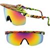 TaimeiMao Polarizzati Occhiali Ciclismo,Occhiali da Sole Ciclism Uomo Donna | Occhiali Ciclismo Protezione UV400 per Guida Pesca Baseball Corsa Sport all'Aperto