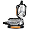 CIcloSportMarket.it COPPIA PEDALI per BICI BICICLETTA con base ANTISCIVOLO in ALLUMINIO - Ideale per City Bike - Olanda - Mountain Bike UOMO - DONNA