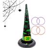 Generic Gioco Di Lancio Halloween | Con 4 Anelli Di Lanciare Cappelli Da Strega Halloween - Decorazioni Di Gioco Per Adulti,Per Ragazzi Ragazze Adolescenti Adulti
