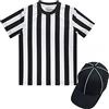TOPTIE - Camicia da Arbitro per Bambini e Cappello da Arbitro Regolabile S