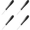 Vjsujehgy 4Pc Parti di Strumenti per Incordatura Racchetta da Badminton/Tennis-Punteruolo Dritto- Strumenti per Incordatura Passano Attraverso Un Passacavo Nero