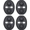 Generico Copertura Protettiva in Silicone per Serratura Porta Auto - Protezione Anticollisione per Serrature Porte con Guardia in Silicone,Cuscinetto Antivibrante Silenzioso per Autovetture