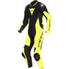 DAINESE Demon Sprint Tuta in pelle da motociclista a pezzo unico perforata, nero/giallo, 52