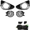 aejghfwjh Anteriore Fendinebbia Per Toyota Per Yaris Hatchback 2012 2013 2014 Fendinebbia A LED Luci Di Marcia Diurna Luce Diurna DRL Bianco Giallo Impermeabile Anteriori Fendinebbia(Halogen)