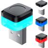 Generico 4 Pezzi Luce LED USB per Auto Interna,Auto LED,Luce Interna Wireless a Più Modalità Notturna