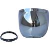 Aumotop Visiera per Casco Universal, Visiera Casco 3 Bottoni, Visiera a Lente Moto Anti UV AntiGraffio, per Caschi Aperti, 6 Colori Disponibili