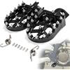 BIUGERCN Pedane Moto in Alluminio CNC per Husqvarna Dirt Bike Motocross Enduro Nero