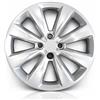 Generico Set 4 Copricerchi 15 Pollici Compatibili con Renault Clio V 2019 in Poi, Coppe Ruota in ABS Resistenti, Design Moderno, Colore Silver, Montaggio Rapido