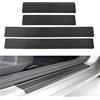 KDUSNA 4 Pezzi Auto Battitacco per Skoda Karoq 20171 2018 2019 2020 2021 2022 2023+, Fibra di Carbonio AntiGraffio Protezione Benvenuto Pedaliera Styling Accessori
