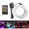 Protoence Luci LED Attivate dal Suono, Luci Interne Auto a 7 Colori Attivazione Vocale, Decorazione Automobilistica per Interni Casa Pannello Strumenti