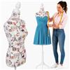 BAKAJI Manichino Busto Sartoriale Femminile Da Sarta Per Capi Di Sartoria Abbigliamento Tailleur Torso Da Donna Altezza Regolabile Per Vetrine Con Treppiede Struttura In Legno 42 x 170cm (Colour Paris)