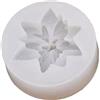 NIHENHAO Fiore di Natale 3D Stampo per Candele in Silicone Stampo per Sapone Formica Forniture in Silicone