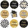 MiDube Adesivi 216 Pezzi Compleanno Adesivi Etichette Fatti a Mano Sticker Tag Anniversario per Sacchetti Scatole Bomboniere Regalo Compleanno per Festa di Compleanno