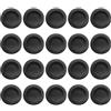 QUARKZMAN 20 Pz Tappo Salvadanaio 38 Mm/1.5 ID 50 Mm/1.97 OD Tappi Rotondi in Plastica per Scatola di Risparmio Sostituzione Tappo di Tenuta per Foro Salvadanaio, Nero