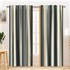 Kzzfqxb 107x160cm Tende Moderne 2 Pannelli, Stile Nordico Strisce Artistiche Nero Grigio Beige Marrone Chiaro Colore Giunto Drappeggiate per Finestre per Soggiorno Camera da Letto Moda
