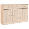 vidaXL Credenza, cassettiera con cassetti, armadietto alto con ante e ante in legno massello di pino