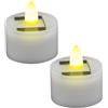 Generico 2 Pezzi Cancelli Da Tè Ad Energia Solare, Luci Da Tè Solare All'aperto, Luci A Candele A Led Impermeabili, Sfarfallio Senza Fiamma Riutilizzabili, Decorazione Di Lampada Da Tè A LED Multiuso Balcone