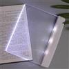 Generico Lampada Da Libro A Pannello | Segnalibro Flat Lampada Da Libro A LED | Pannello Di Illuminazione A LED Per La Protezione Degli Occhi | Per La Lettura In Luoghi Bui Come Dormitori, Comodini, Viaggi