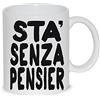 thedifferent Tazza Mug Gomorra Sta Senza Pensier - Tazza in Ceramica Thè/Latte - Idea Regalo