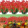 PASDTFB Fiori Finti per Decorazioni 12 Pezzi Finti Piante Artificiale da Esterno Arbusti Ramo Resistente ai Raggi UV Balcone per Giardino Decorazioni Esterna Della Scatola di Del Cortile Della Finestra