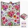 VEELU Coperta da Colorare con Pennarelli per Tessuti 150x115 cm, Coperta Colorabile con 24 Pennarelli Inclusi per Adulti e Bambini, Regalo Originale per Famiglia e Amici (S-3)