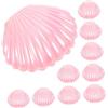 POPETPOP 30 Pezzi Scatola Porta Caramelle a Forma di Conchiglia in Pp Rosa, Contenitore Decorativo per Bomboniere e Gioielli, per Feste di Compleanno e Natale