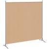 vidaXL Divider per Stanze a Pannello Singolo Beige 175 x 180 cm