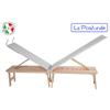 La Posturale Panca in legno La Posturale standard con gambe colore bianco