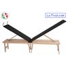 La Posturale Panca in legno La Posturale standard con gambe colore nero