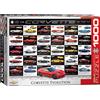 Empireposter puzzle da 1000 pezzi - Puzzle - Chevrolet Corvette - Evolution + set di 3 accessori per puzzle DeLuxe