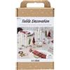 Creativ Company Set di decorazioni da tavola natalizie angeli alberi stelle