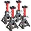 STIX Automotive Equipment 4 cavalletti di supporto, portata 3 tonnellate, set regolabili in altezza da 275 a 430 mm, adatti per auto e SUV