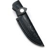 1 X Coperchio In Vera Pelle Per Coltello Fisso Embossed Marrone