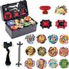 12In1 Bey Trottole Da Combattimento Con 2 Burst Turbo Launcher, Metallo Fusione