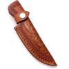 1 X Coperchio In Vera Pelle Per Coltello Fisso Embossed Marrone