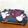 Taito RARO MIFFY GRANDE Coperta A Quadri 2 Tipi Set Completo Dal GIAPPONE 39.4in
