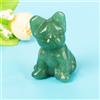 Naturale Quarzo Cristallo Cane Figurina Statua Intagliato Scultura Arredo Casa