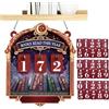 Generico Contatore di Libri Letti | Decorazione da Tavolo in Legno | Cartello per Esposizione Libri con 30 Targhette Numerate - per Studio, Ufficio, Libreria, Scaffale, Angolo, Casa, Camera da