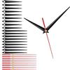QUARKZMAN 10 Set di Lancette Orologio Nero Rosso 3.66 Pollici | Kit Di Solo Lancette In Alluminio, Parti Meccanismo Sostituzione, Per DIY Riparazione Movimenti Parti Per Decorazione