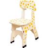 VALICLUD Sedia a forma di giraffa con schienale in legno per bambini S educazione precoce bambini animale in legno con schienale ad arco bordi lisci piccola seduta per asilo nido stanza giochi casa