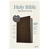 Tyndale House Pub Holy Bible: King James Version, Dark Brown Tile, Leatherlike, Thinline Reference, Filament Enabled