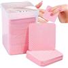 Generic Salviette per unghie, 200 salviettine per colla per extension ciglia, salviette per la pulizia, salviette morbide e quadrate per colla per ciglia, tamponi per rimuovere lo smalto
