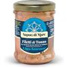 Sapori di Mare | Filetti di Tonno con olio ricco di Omega 3-200 g, Made in Italy